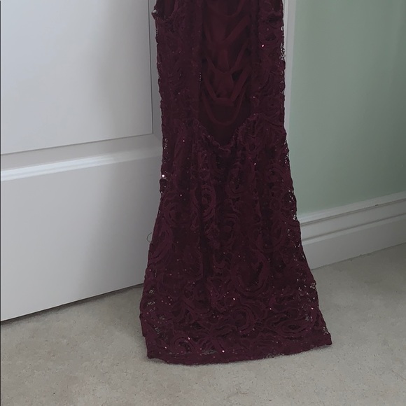 COPY - Burgundy Dress - Picture 4 of 4